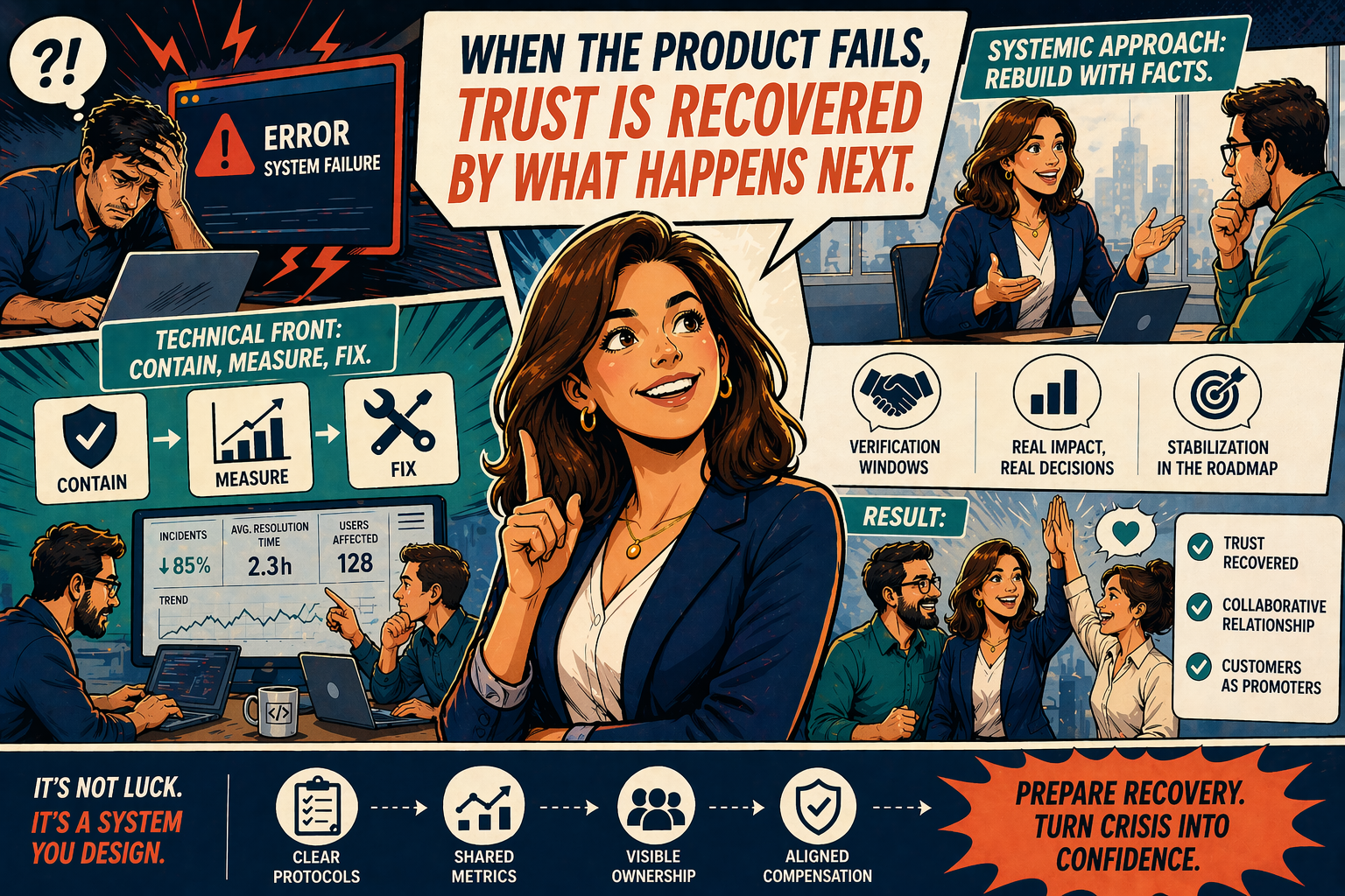 How to rebuild trust after a product failure