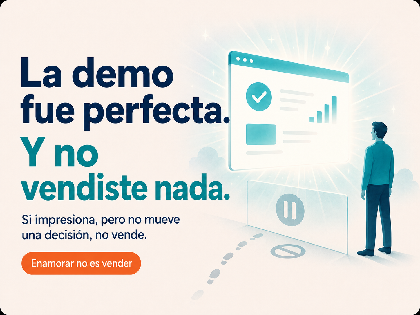 Por qué las demos perfectas, no enamoran clientes